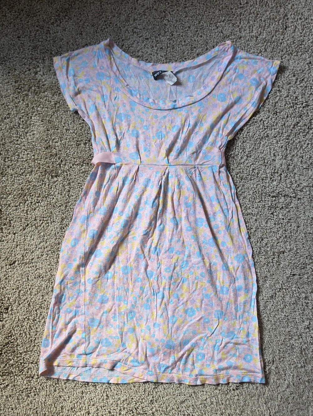 Wet Seal Pastel Pink Floral Mini Dress